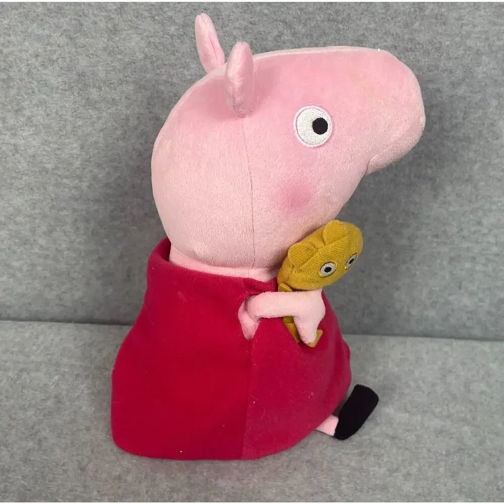 TY Beanie Baby Peppa Pig w/ Teddy Bear Bean‎ Bag Plush 11